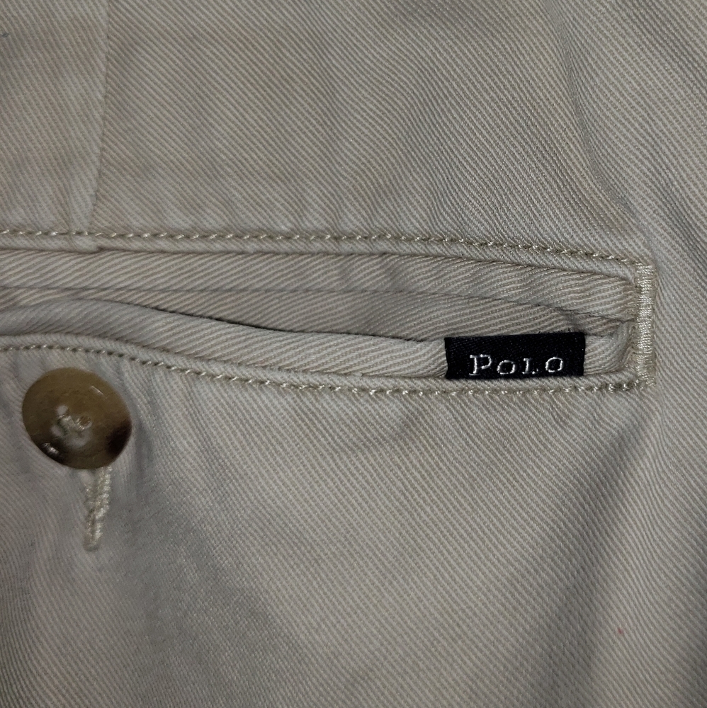 White Khaki Polo Dress Pants